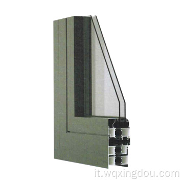 Profilo in alluminio per finestre a botte in serie 70